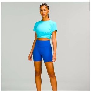 NWT- lululemon base pace HR short 8” in blazer blue (size 4)